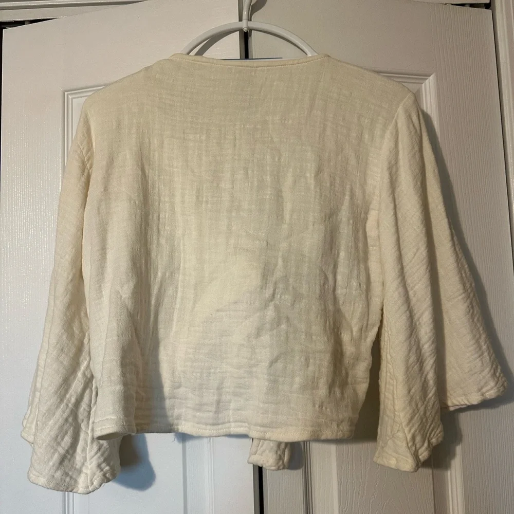 Billabong Tie/Wrap Bell Sleeve Top - Picture 3 of 6